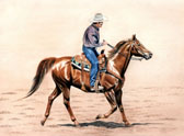 Western, Equine Art - Rodeo Guy